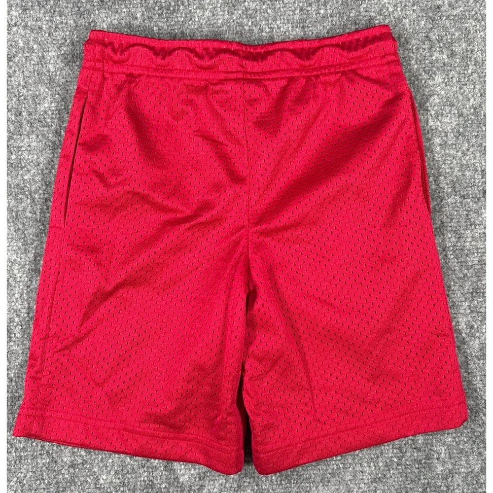 Jordan Boys Size 4 XS Red Mesh Gym Athletic Shorts Jumpman Logo NWT